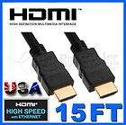 15FT HIGH SPEED HDMI CABLE WITH ETHERNET PS3 BLURAY HD