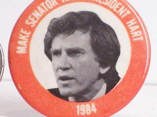   Gary Hart for President 1 7/16 in. Campaign Photo Pinback Button