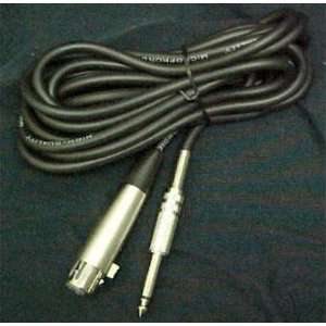  12 Foot 3 Pin XLR To 1/4 Male Microphone Cable Musical 