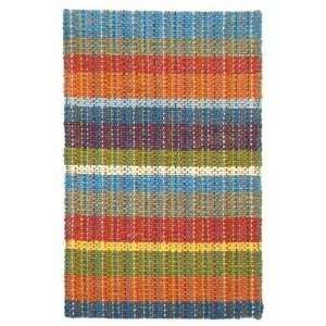   Rope Braided Stripe Primary 300 7422 5 X 8 Area Rug