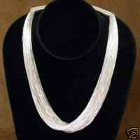   Strand Sterling Silver Liquid Silver Necklace Retail Price $1,694.00