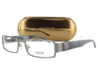NEW Guess GU 1695 DKGUN Size 53 18 140 Dark Gunmetal Frame Eyeglasses 