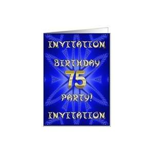  75 Years old Birthday Party invitation Card Toys & Games