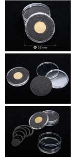 10 x Coin Holders Coin Protection Case Size II (17 22 27 32 37/mm 