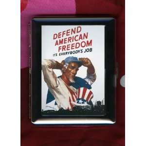  Defend American Freedom WW2 Military Vintage ID CIGARETTE 