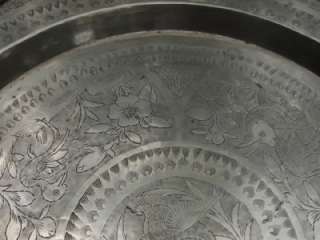   Hollywood Glam Brass Table Hand Tooled in Hong Kong 18 Inch Round