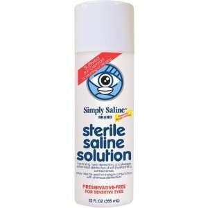 Blairex Sterile Saline for Soft Contact Lenses 12 oz (Quantity of 4)