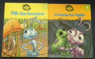 BUGS LIFE 2 Hardback Books. Flik The Inventor, Home For Aphie 