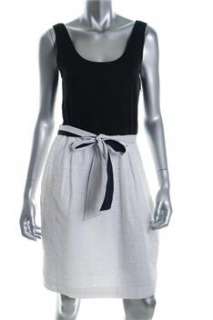 DKNY NEW White Casual Dress BHFO Eyelet M  