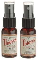 YOUNG LIVING Essential Oils   Thieves Spray  2 pack NEW  