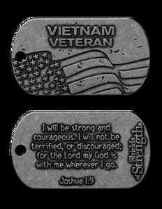 Vietnam Veteran Dog Tag & Chain Josh 19  