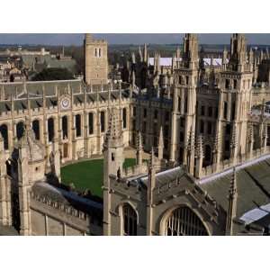 All Souls College and Quadrangle, Oxford, Oxfordshire, England, United 