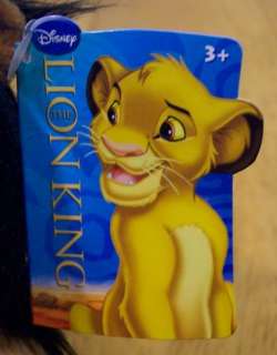 Disney Lion King SCAR LION 6 Plush Stuffed Animal NEW  