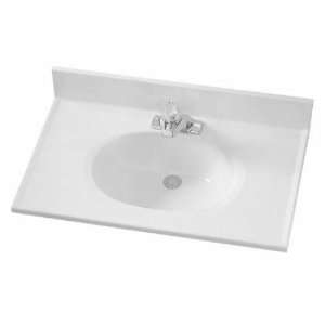 Crane 8025 2 Plumbing 25 by 19 Inch Cultured Marble Lavatory Vanity 