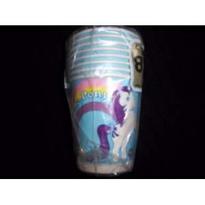  My Little Pony 8 Count Paper Party Cups Retro 80s Toys & Games