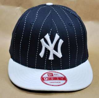 NEW ERA 9Fifty New York Yankees YOUTH Size Navy White Snapback 