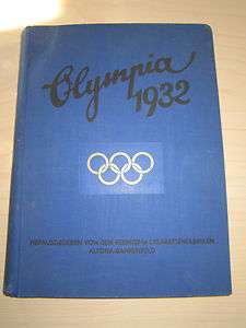 Original 1932 Olympic Games (Los Angeles & Lake Placid) Book ** RARE 
