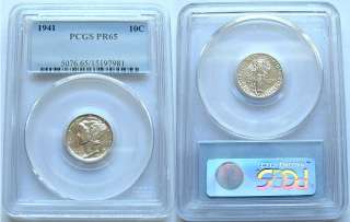   ™ proudly offers this 1941 Proof Dime 10c PCGS PR65 Great Luster