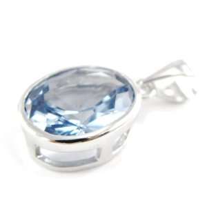  Pendant silver Linda blue topaz. Jewelry