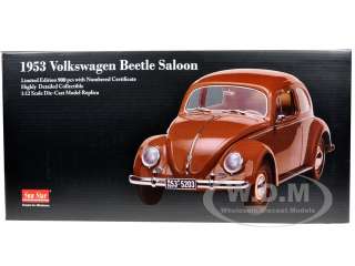 Brand new 112 scale diecast car model of 1953 Volkswagen Beetle 