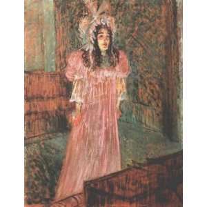  Oil Painting Miss May Belfort Henri De Toulouse Lautrec 