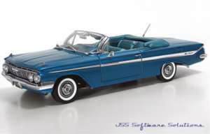 1961 Chevy Impala in Twilight Turquois Convertible 124  