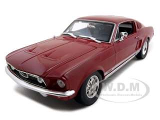 1967 FORD MUSTANG GTA FASTBACK RED 118 DIECAST MODEL  