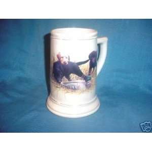    Porcelain Teleflora Stein with Dogs (Retrievers ?) 