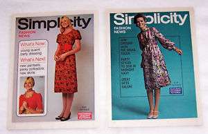 1970 SIMPLICITY FASHION NEWS BOOKLETS PATTERNS STYLE  