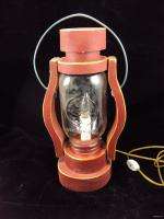 Primitive Country Style Mason Jar Lamp Lantern Light 13  Tall  