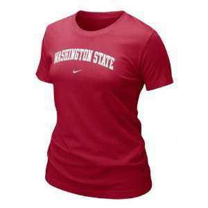  Washington State Cougars Womens Nike Crimson New Arch T 