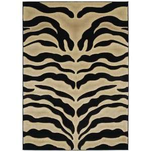   NEW Modern Area Rugs Carpet Zebra Print Onyx 8x11 Furniture & Decor