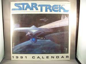 Star Trek 1991 Calendar. Sealed and in nice shape.