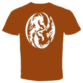 ying yang dragon japanese symbol sign NEW T Shirt  