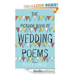 The Picador Book of Wedding Poems Peter Forbes  Kindle 