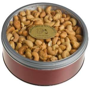 Bergin Nut Company Cashews, Roasted & Salted   Large Gold Tin, 26 