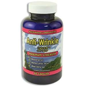 Anti Wrinkle Max Supplements 60 capsules w/ Resveratrol, Alpha 