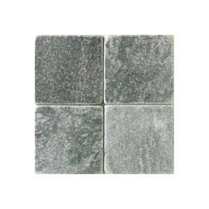  Tumbled Natural Stone 1 Field Tile Jade Green 6x6in