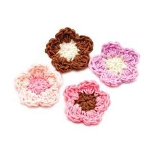  Pitter Patter Sophie Crochet Flowers 6/Pkg Arts, Crafts 
