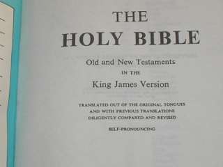 Family Holy Bible K J V c1970 red letter illustrated  