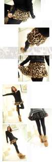   Cute Fashion Sexy Leopard Dot Tutu Under Shorts Mini Skirt Dress A838