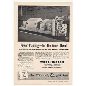   MN Power Plant Worthington Turbine Generator Print Ad