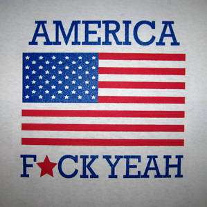 america t shirt F yeah funny 4th of july red white blue patriotic USA 