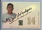 2001 Topps Tribute Gil Hodges Game Used Bat Relic Card