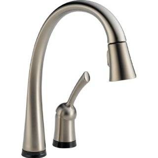 Delta 980T SS DST Pilar Single Handle Pull Down Kitchen Faucet with 