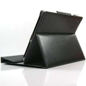  (Black) Stylish Business Case PU Leather Case/ Stand Case 