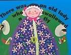 There Was An Old Lady Who Swallowed A Fly  1 Yard, Panel Strip Fabric