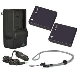 Leica D LUX 2 High Capacity Batteries (2 Units) + AC/DC Travel Charger 