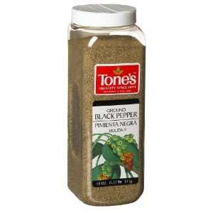 Tone Pepper, Black Ground, 18 Ounce Units  Grocery 