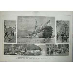  1877 PrinceS Training Ship Britannia Dartmouth Navy